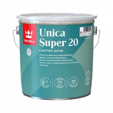 Tikkurila Unica Super 20 уретано-алкидный лак «матовый» 2,7л