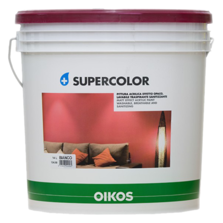 Oikos Supercolor акрилова фарба з сануючим ефектом 14л
