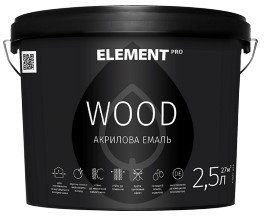 ELEMENT PRO Wood акрилова емаль для дерева 2,5 кг