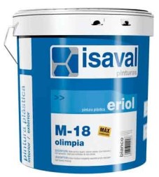 Isaval eriol m-18 акриловая матовая краска для стен и потолков 15л