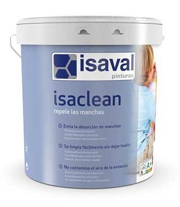 Isaval isaclean екологічна супермийна фарба для внутрішніх робіт 12л