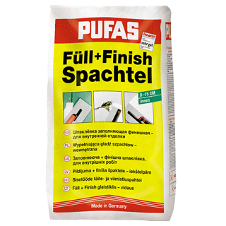 PUFAS Full+Finisch заполняющая и финишная шпаклевка 25кг