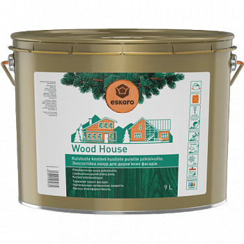Eskaro Wood House износостойкая лазурь для деревянных фасадов 9л