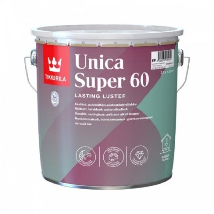 Tikkurila Unica Super 60 уретано-алкидный лак «полуглянцевый» 2,7 л