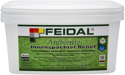 Feidal Ambiente Innenspachtel Relief рельефная шпатлевка 16кг
