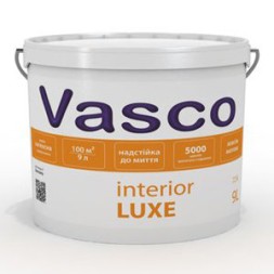 Vasco interior Lux латексна інтер'єрна фарба 9л