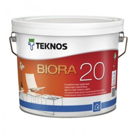 TEKNOS Biora 20 напівматова акрилатна фарба 9л