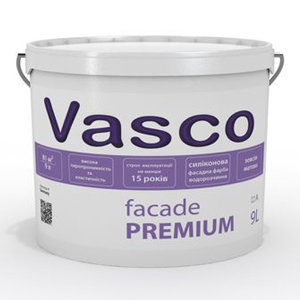 Vasco Facade Premium силікон-модифікована фарба для фасаду 9л