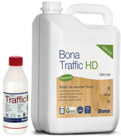 BONA Traffic HD двухкомпонентный полиуретановый лак на водной основе 5л