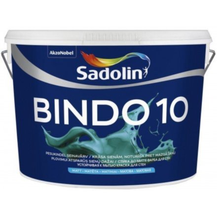 Sadolin Bindo 10 устойчивая к мытью краска для стен (матовая) 10л